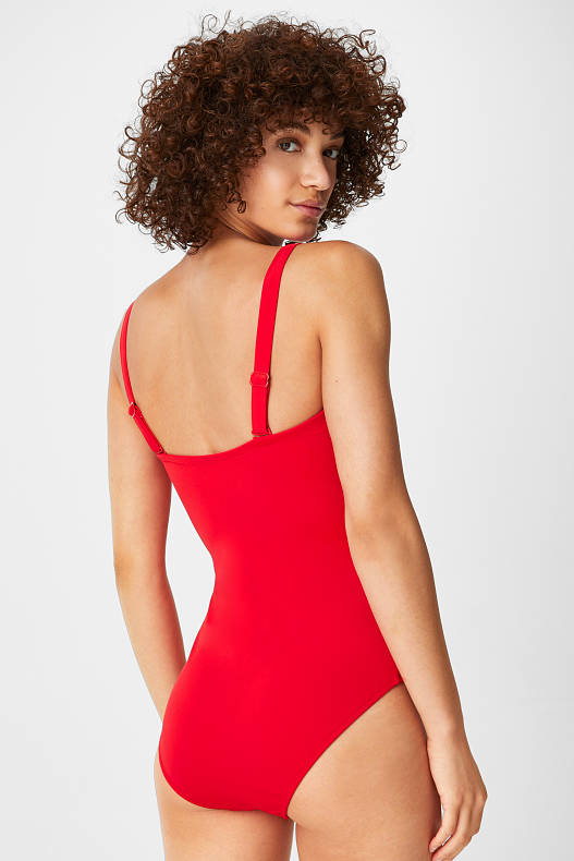 Damen - Badeanzug - rot