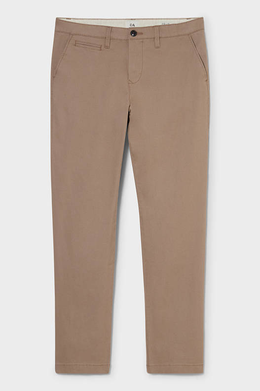 Muži - Kalhoty Chino - Regular Fit - BIO bavlna - tmavošedá