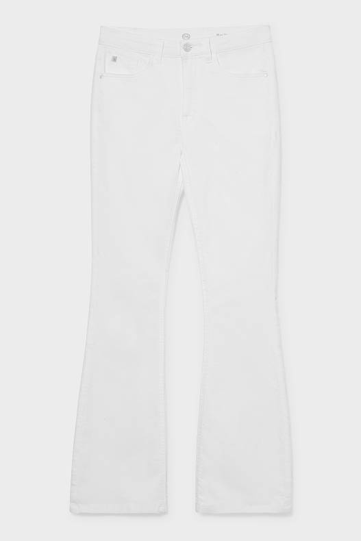 Femme - Flare jean - production économe en eau - blanc