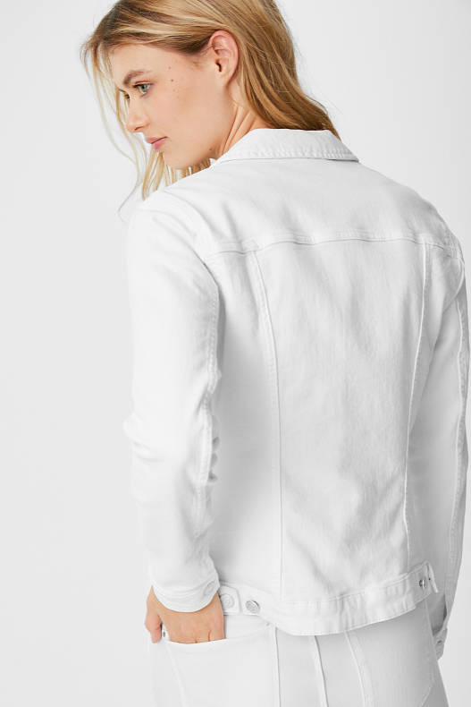 Femme - Veste en jeans - blanc