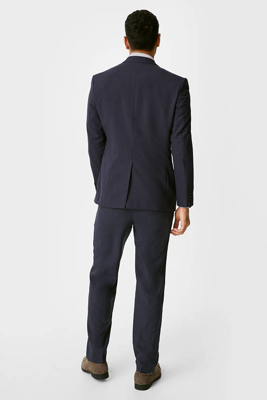 Herren - Anzug mit Zweithose - Regular Fit - 4 teilig - dunkelblau