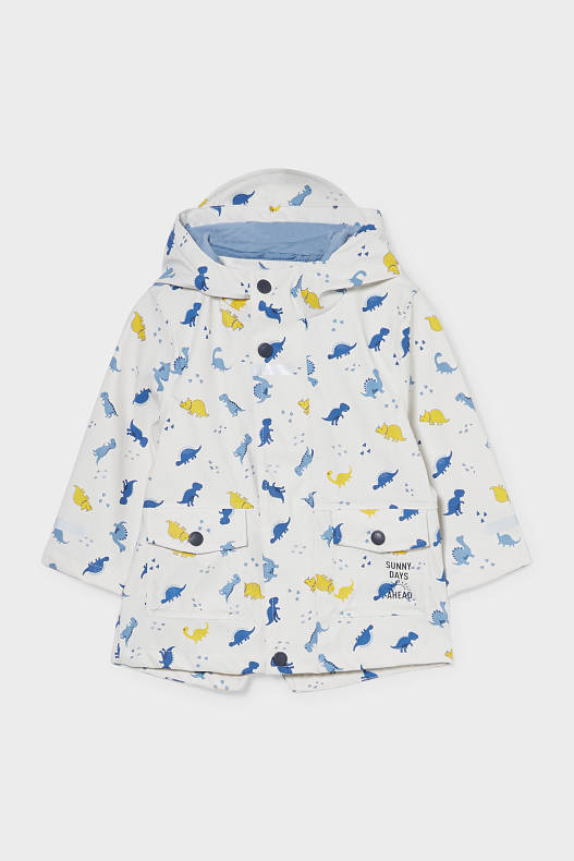 Trend - Baby-Regenjacke mit Kapuze - weiß