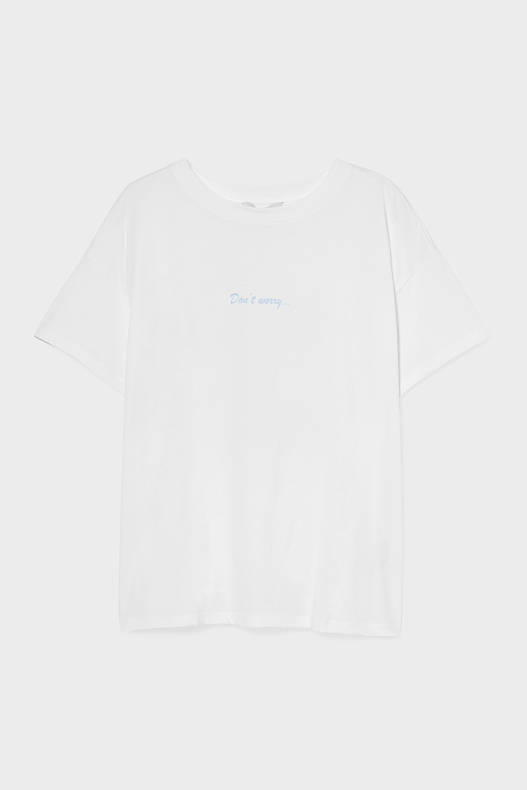 Tendenze - CLOCKHOUSE - t-shirt - cotone bio - bianco