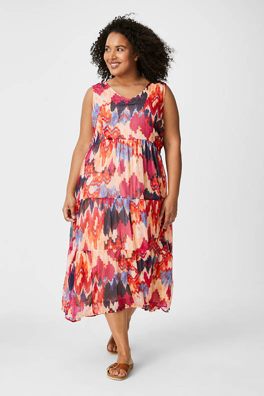 Sale - Chiffon dress - multicoloured