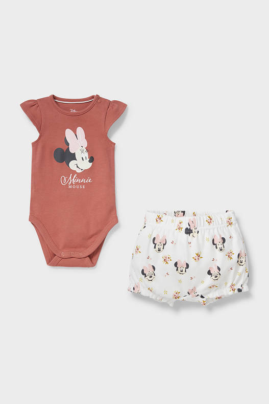 Miminka - Minnie Mouse - pyžamo pro miminka - bio bavlna - hnědá