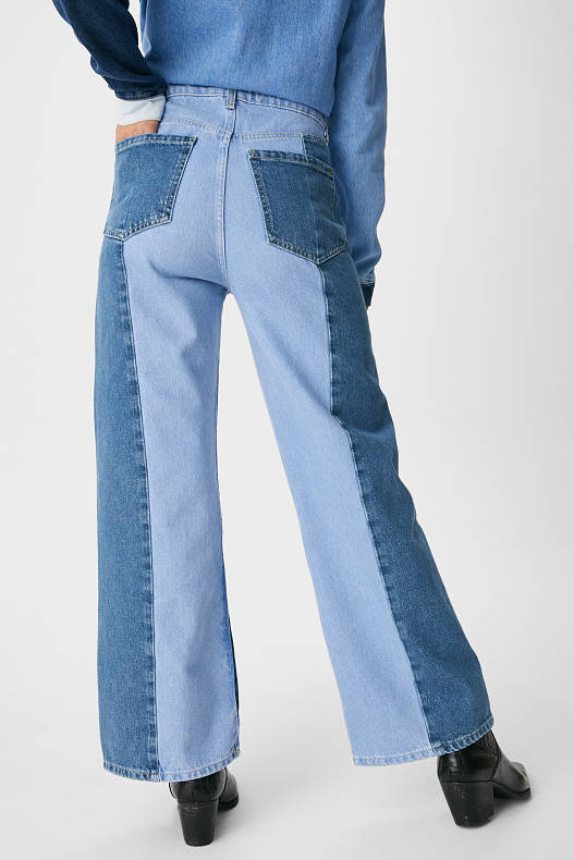 Rebajas - Wide jeans - producción con ahorro de agua - vaqueros - azul