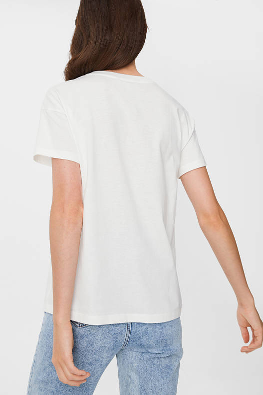 Tendenze - CLOCKHOUSE - t-shirt - cotone biologico - bianco