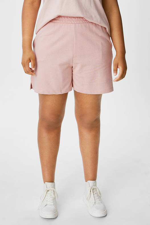 Saldi - CLOCKHOUSE - shorts in felpa - chiarorosa