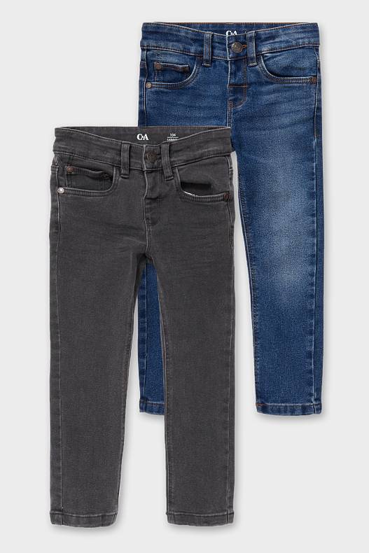 Produkty - Wielopak, 2 szt. - skinny jeans - dżins-ciemnoszary