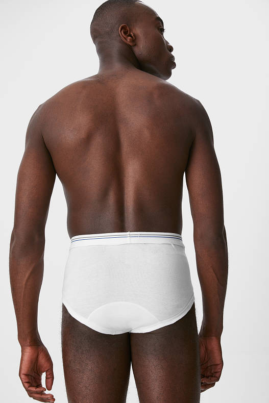 Muži - Kalhotky - jemné žebrování - BIO bavlna - 2 ks - bílá