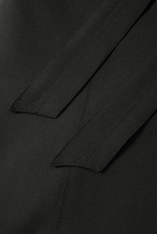 Dames - Paperbagbroek - straight fit - zwart