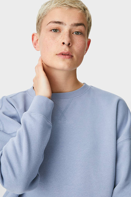 Trend - CLOCKHOUSE - sweatshirt - biokatoen - lichtblauw-mix