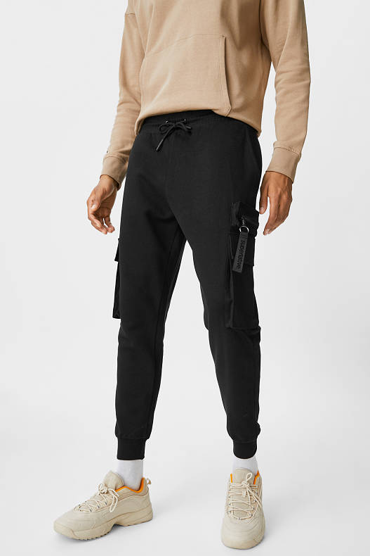Uomo - CLOCKHOUSE - pantaloni sportivi cargo - nero