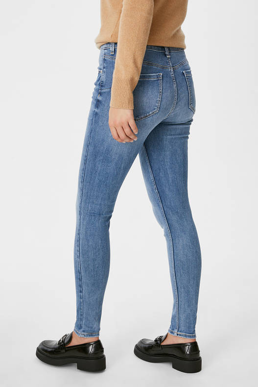 Dames - Skinny jeans - shaping jeans - biokatoen - jeansblauw