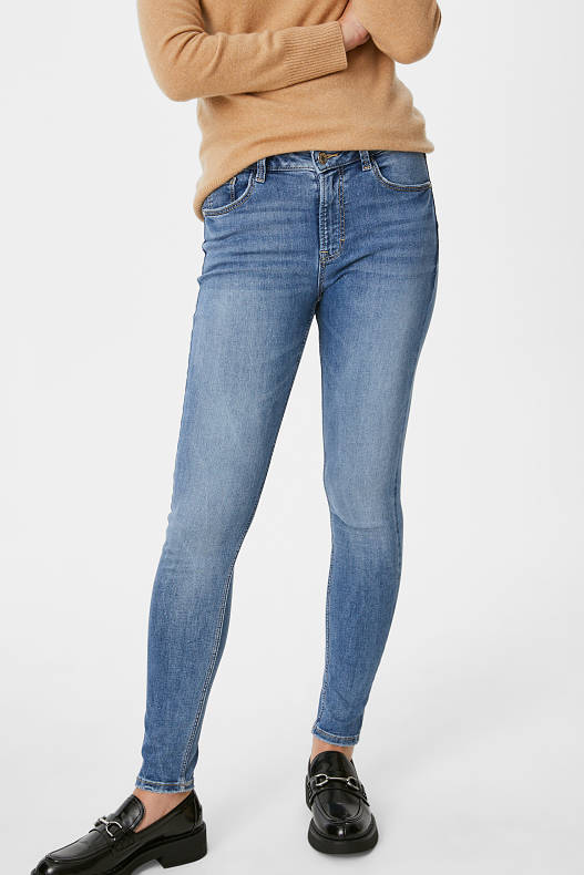 Women - Skinny jeans - shaping jeans - organic cotton - denim-blue