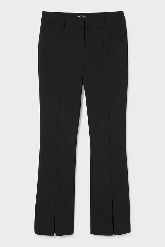 Sale - Pantalon - straight fit - gerecycled - zwart