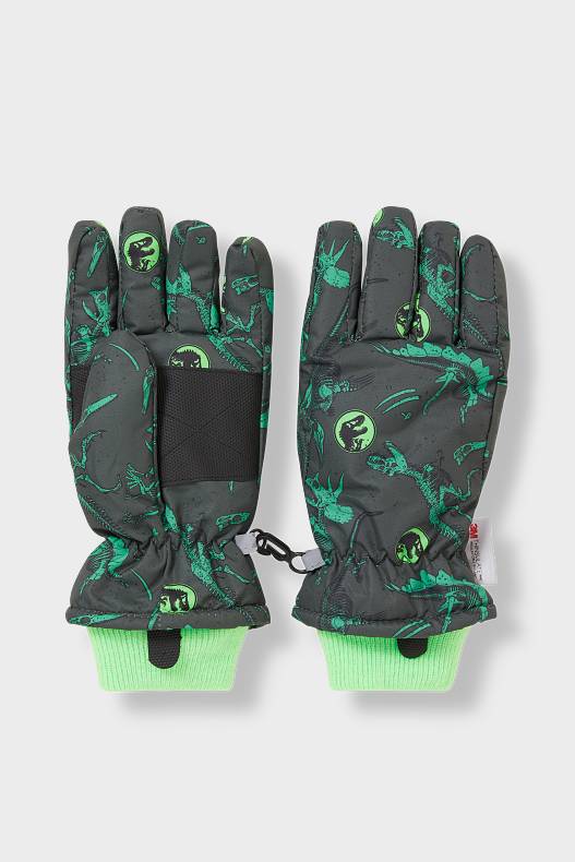 Kinder - Jurassic World - Ski-Handschuhe - grün