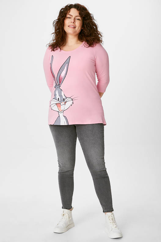 Tendencia - Camiseta de manga larga - Looney Tunes - rosa