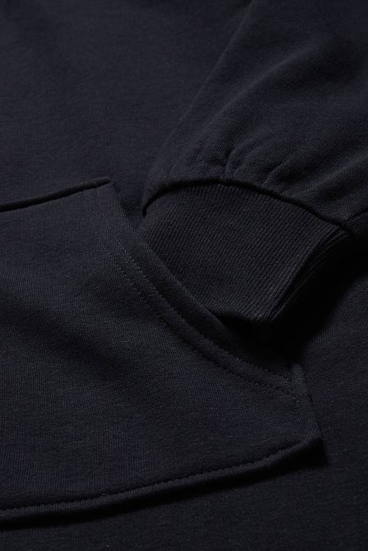Trend - CLOCKHOUSE - Sweatkleid mit Kapuze - Bio-Baumwolle - schwarz