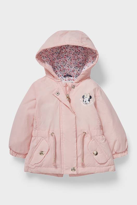 Trend - Micky Maus - Baby-Jacke mit Kapuze - gefüttert - recycelt - rosa