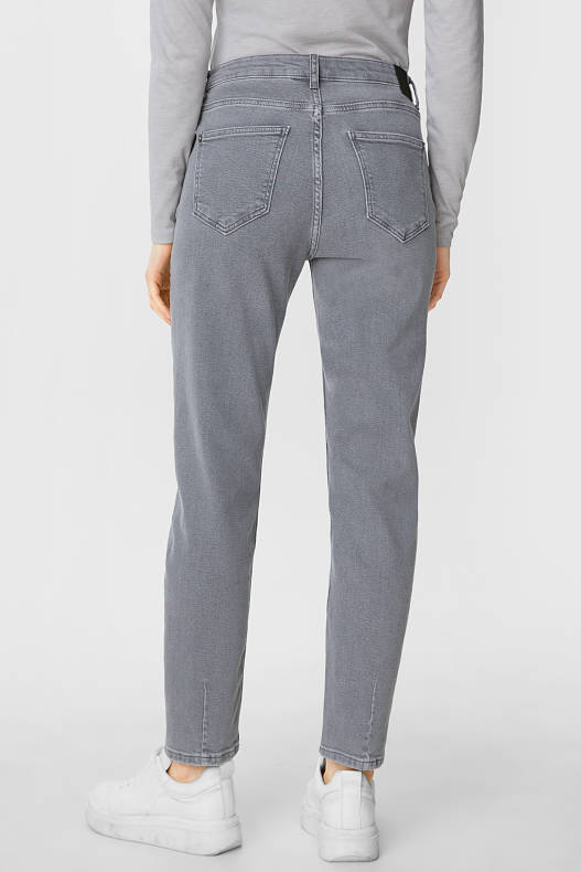 Tendance - Jean premium tapered coupe droite - jean gris clair