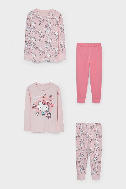 Kinder - Multipack 2er - Hello Kitty - Pyjama - rosa