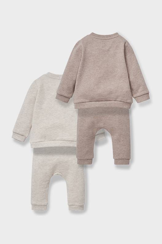 Babys - Multipack 2er - Baby-Outfit - beige / braun