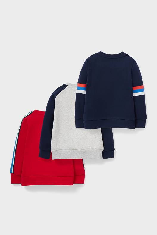 Kinder - Multipack 3er - Super Mario - Sweatshirt - rot