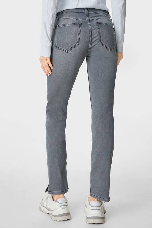 Dames - Slim jeans - jog denim - jeansgrijs