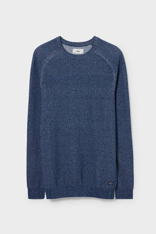 Trend - Pullover - blau-melange