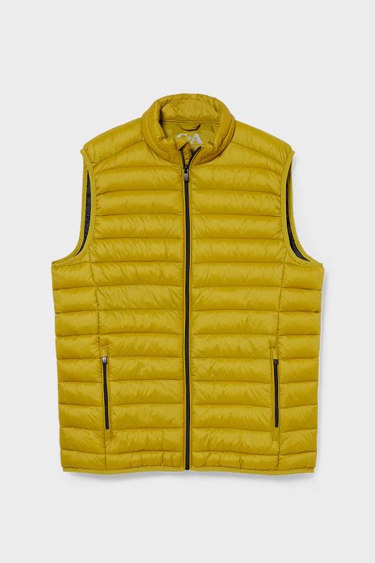 Men - Quilted gilet - recycled - khaki