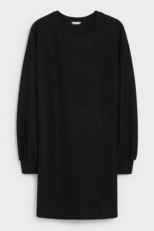 Women - CLOCKHOUSE - knitted dress - black