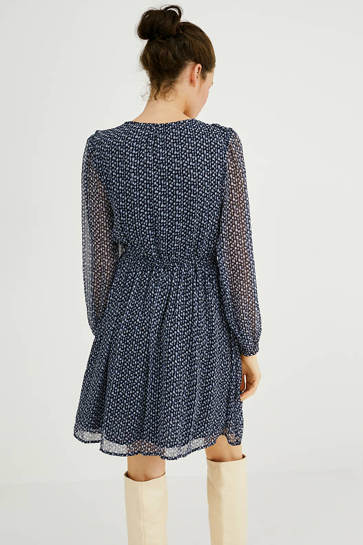 Trend - Fit & Flare Kleid - recycelt - dunkelblau