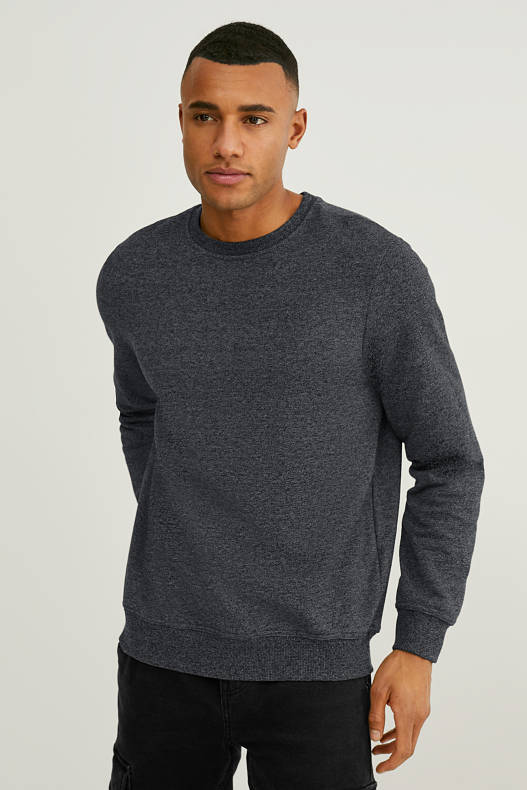 Herren - Sweatshirt - Bio-Baumwolle - grau-melange