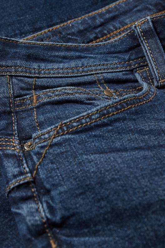 Dames - Slim jeans - push up effect - jeansblauw