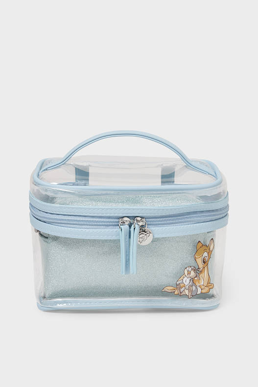 Sale - Make-up bag - 3-in-1 - shiny - Bambi - light blue