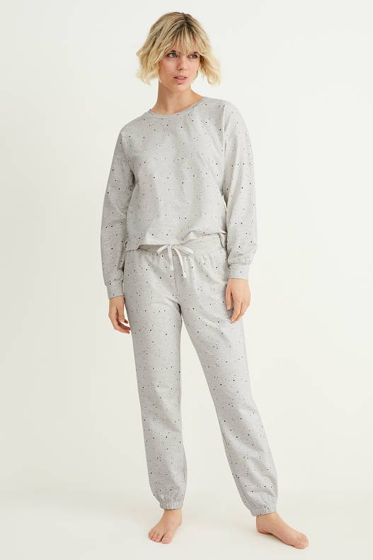 Women - Pyjama bottoms - light gray-melange