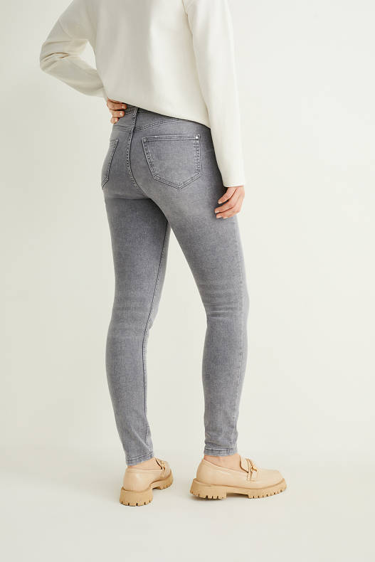 Damen - Skinny Jeans - jeans-hellgrau