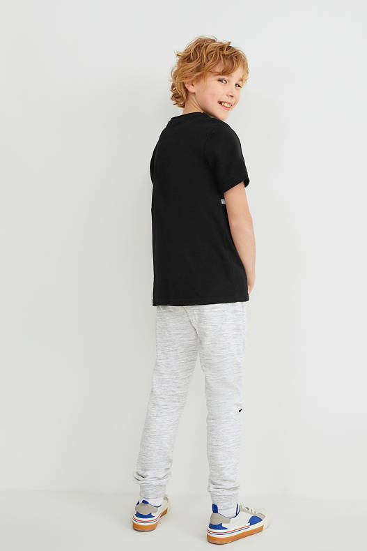 Kids - Set - short sleeve T-shirt and joggers - 2 piece - black