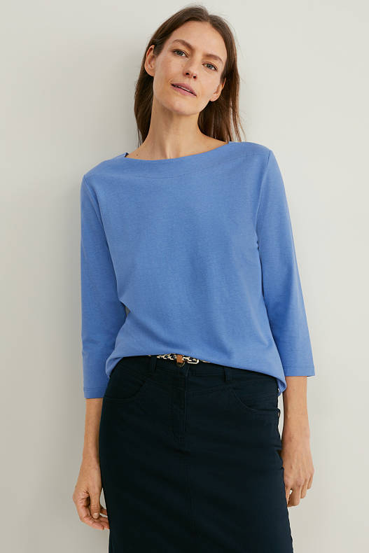 Trend - Langarmshirt - blau