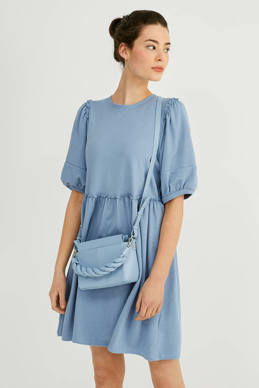 Damen - Fit & Flare Kleid - recycelt - hellblau