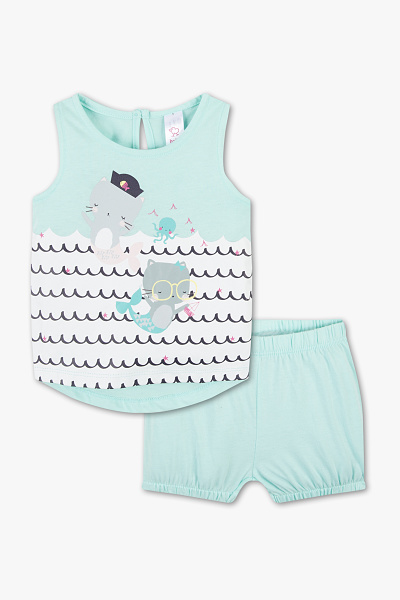 C en A Baby outfit, Groen, Maat 92 C en A Baby outfit, Groen, Maat 92