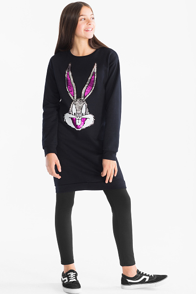 C en A Sweatshirt, Zwart, Maat 182 C en A Sweatshirt, Zwart, Maat 182