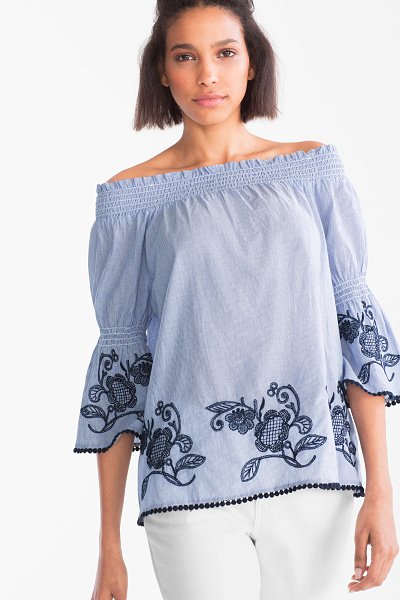 C&A Tunika-gestreift, Blau, Größe: 38 C&A Tunika-gestreift, Blau, Größe: 38