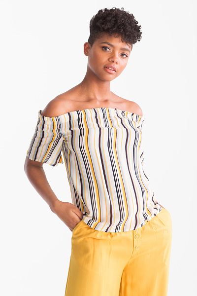 C&A Bluse-gestreift, Bunt, Größe: 36 C&A Bluse-gestreift, Bunt, Größe: 36