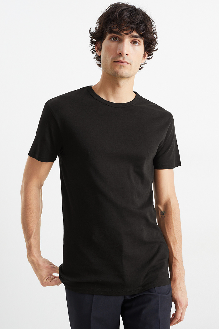 C&A T-Shirt-Slim Fit, Weiß, Größe: XL