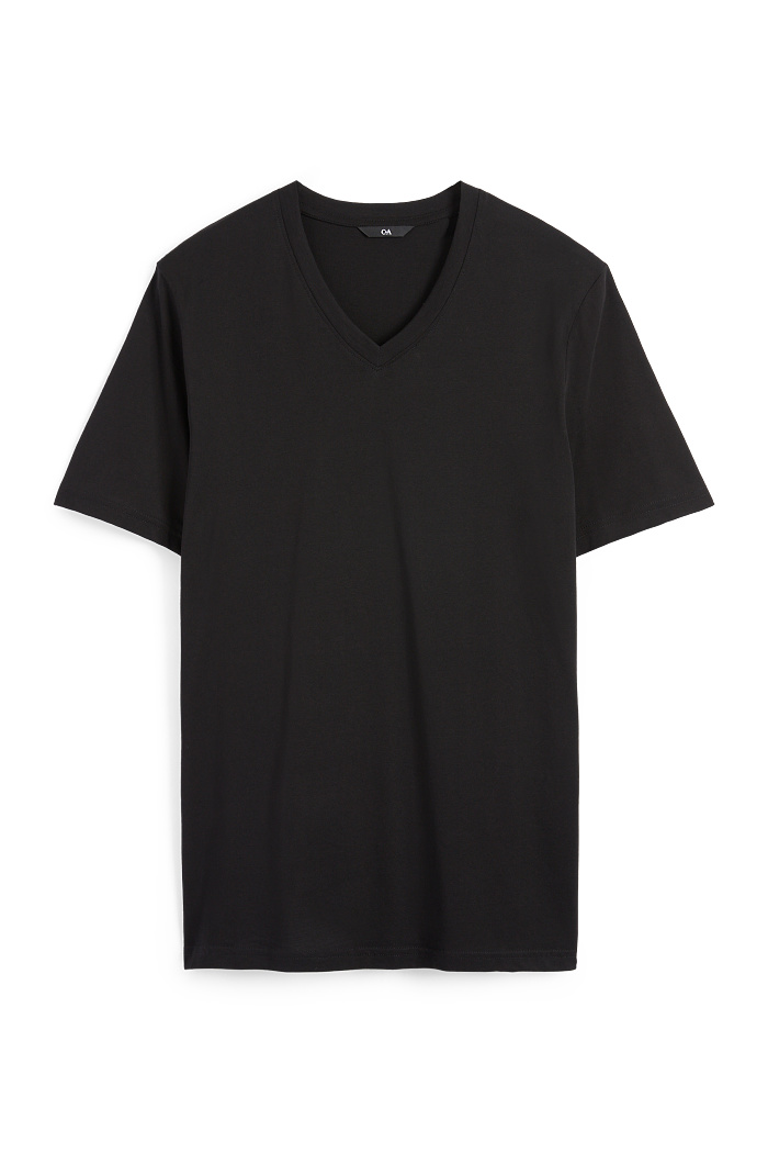 C&A T-Shirt-Regular Fit, Schwarz, Größe: L