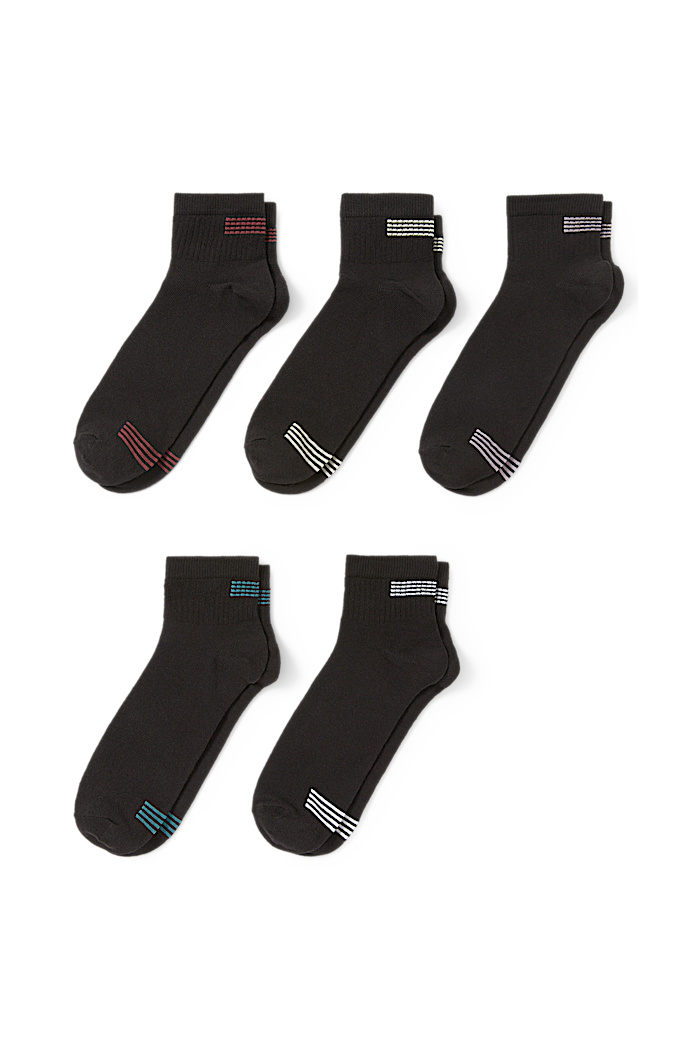 C&A Multipack 5er-Kurzsocken, Schwarz, Größe: 39-42