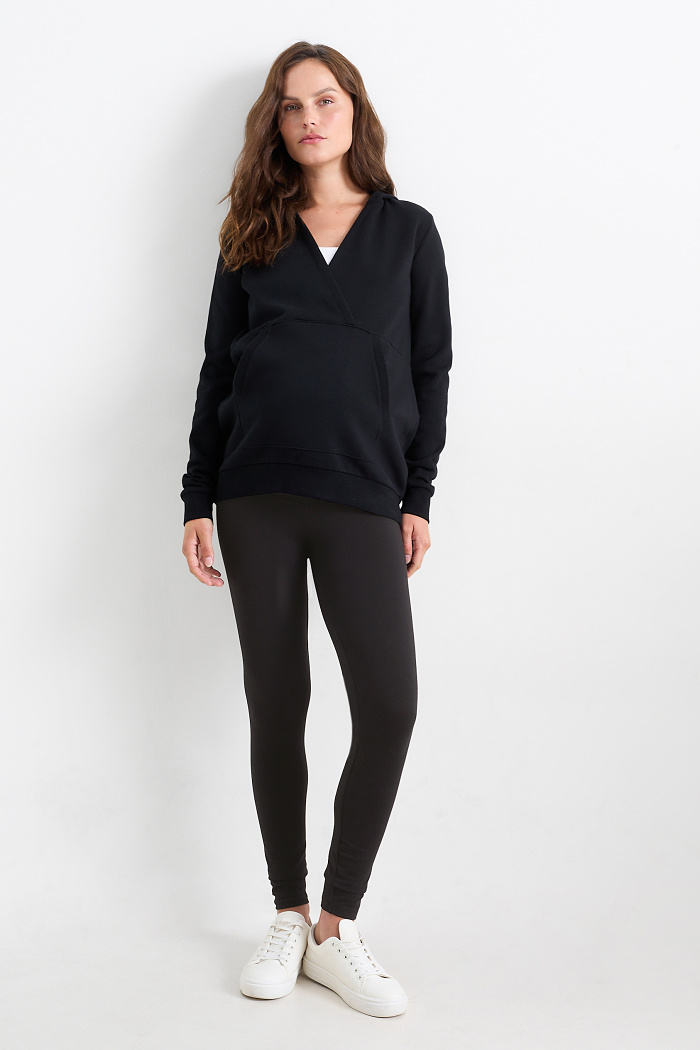 C&A Umstands-Leggings, Schwarz, Größe: M