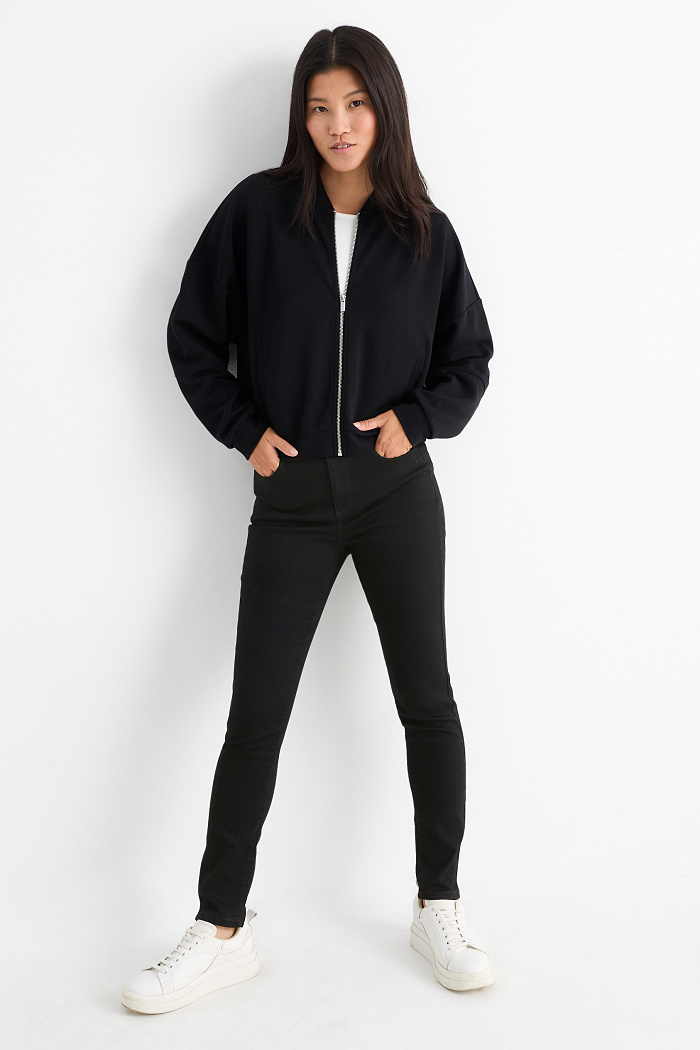 C&A Jegging Jeans-High Waist, Schwarz, Größe: 34